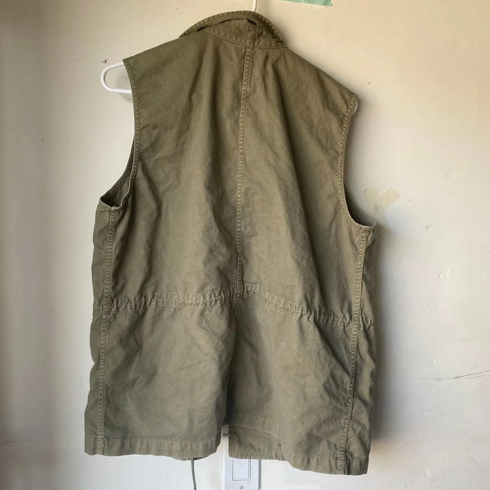 Madewell olive green sleeveless untility vest med - Picture 3 of 5